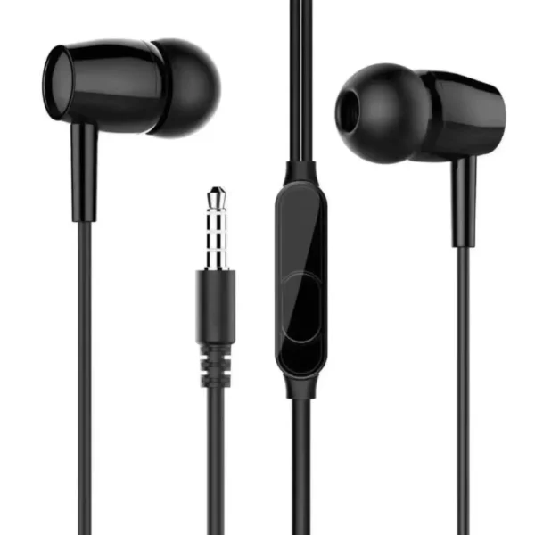 Portable 3.5mm In-Ear Wired Headphones with Mic