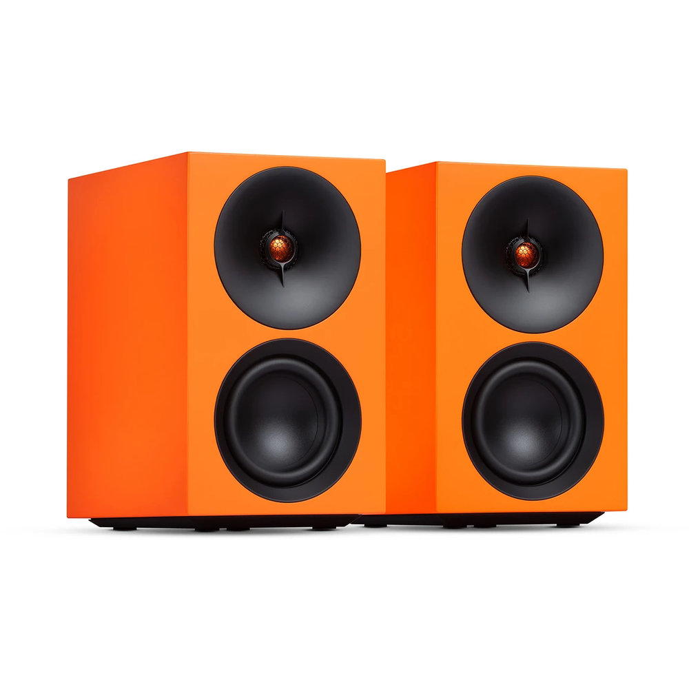 Cambridge Audio Ultra Compact Active Stereo Speakers Orange