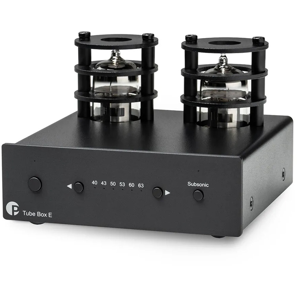 Pro-Ject Tube Box E Uni/Aus Black Tube Phono Preamplifier