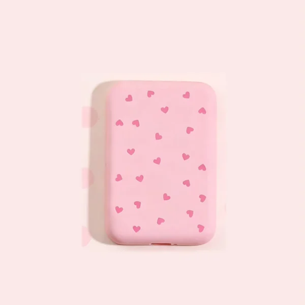 2Pcs Heart-Shaped TPU Cases for A2384 Power Bank iPhone