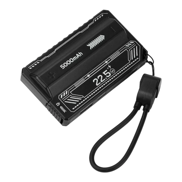 21700 Power Bank Case with PD 20W Fast Charging & Detachable Cable