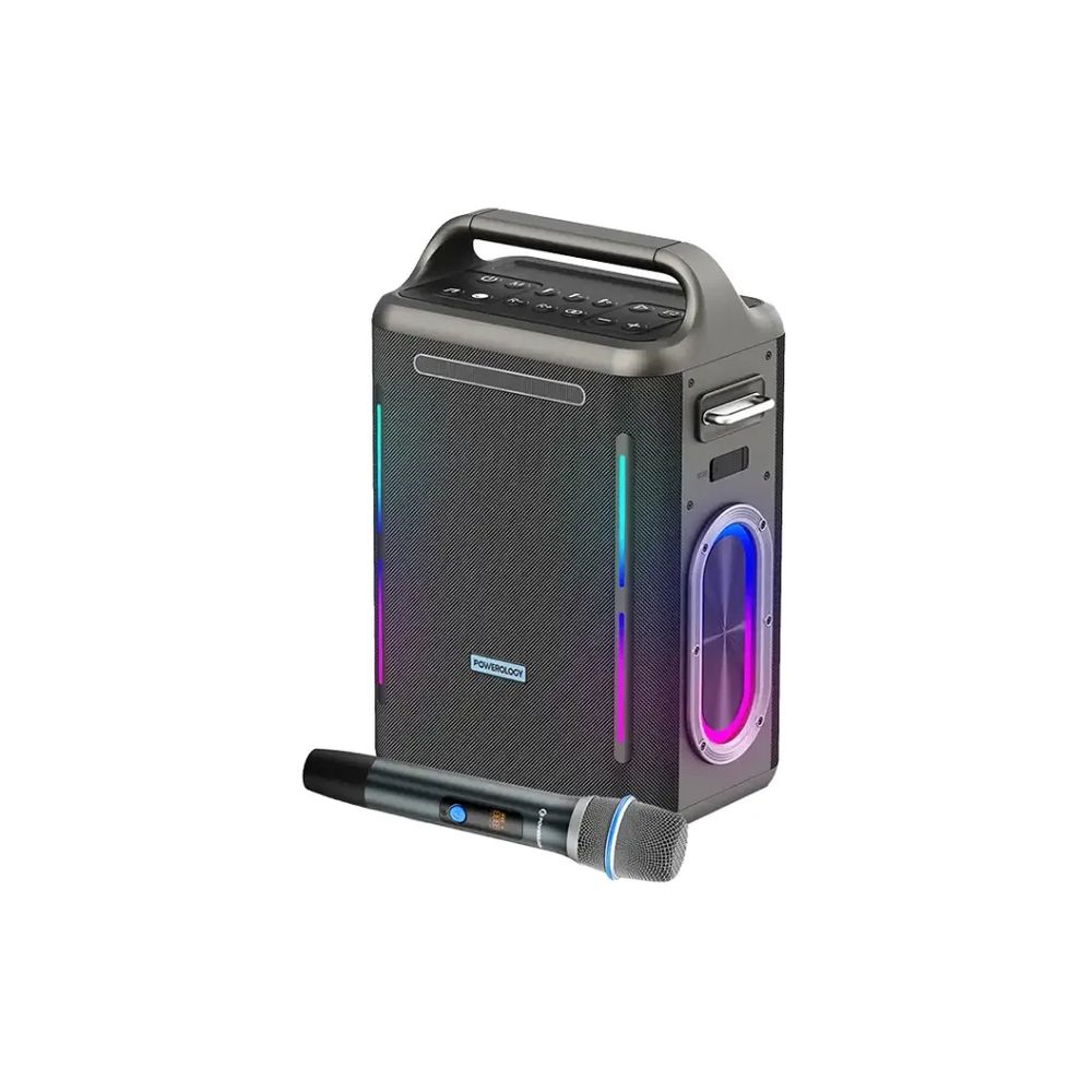 Powerology Karaoke Party Speaker with Bluetooth and Mic