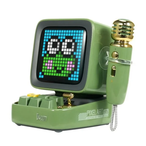 Divoom Ditoo-5M Retro Pixel Art Bluetooth Speaker Green