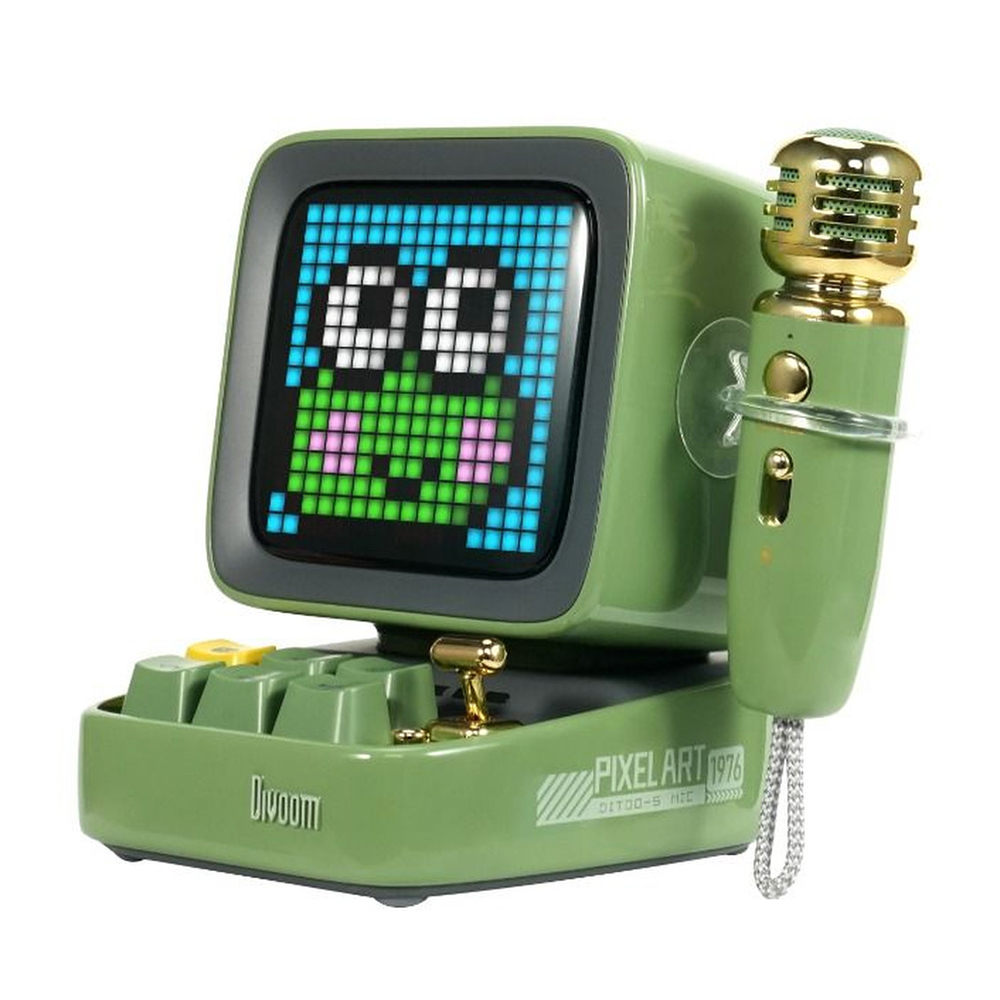 Divoom Ditoo-5M Retro Pixel Art Bluetooth Speaker Green