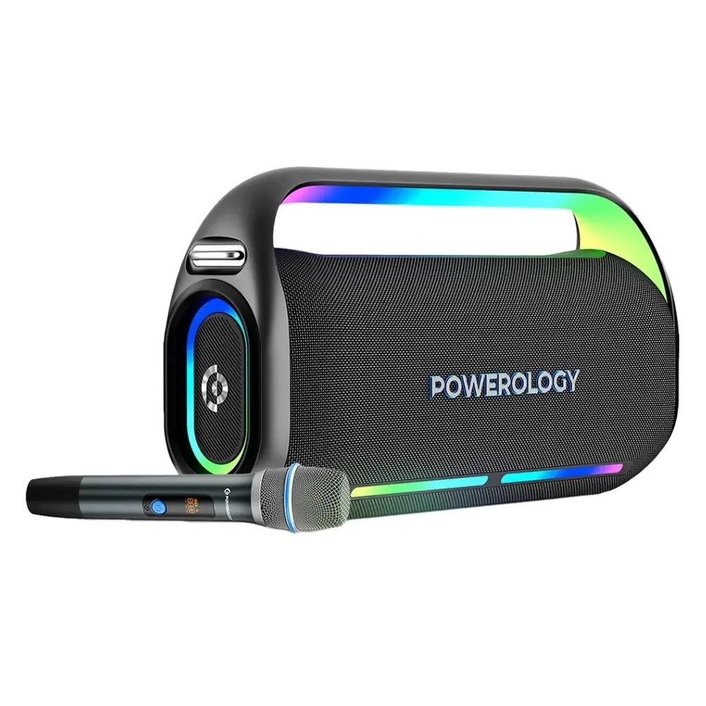 Powerology Deep Bass Party Speaker with Long-Lasting Battery