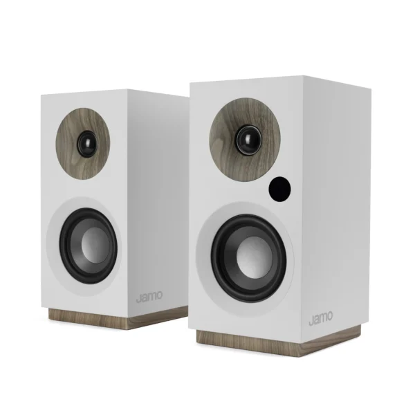 Jamo S 801 PM Powered Monitor Speakers in White Pair