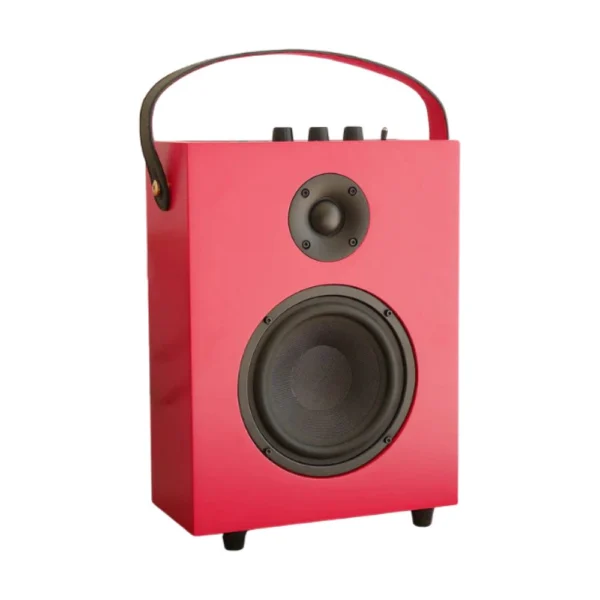 Steepletone Redefy Luxury Wireless Speaker in Red