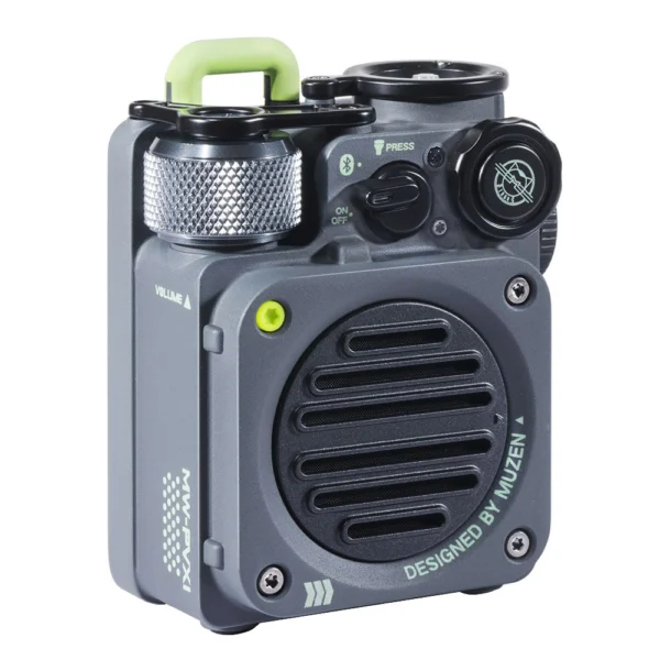 Muzen Wild Mini Rugged Outdoor Bluetooth Speaker Grey