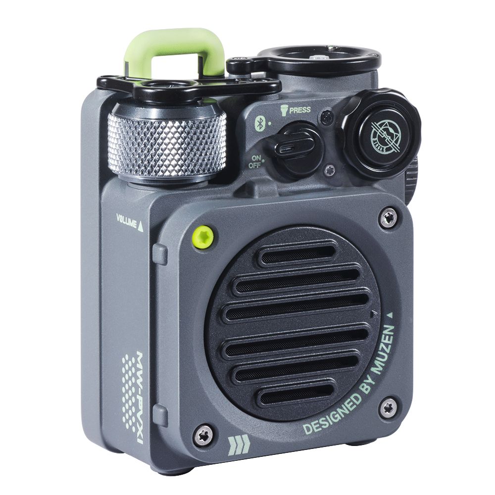 Muzen Wild Mini Rugged Outdoor Bluetooth Speaker Grey