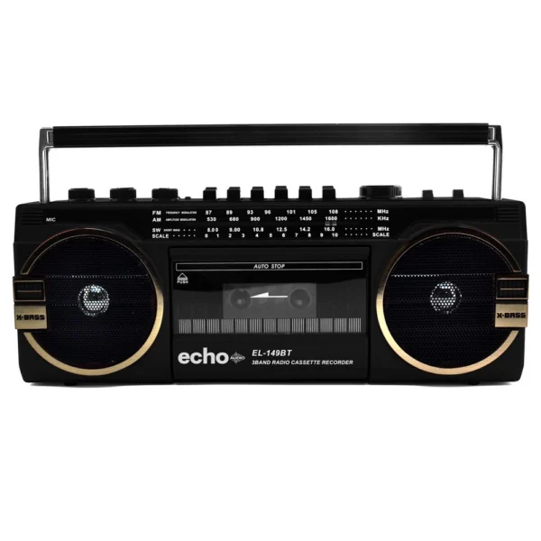 Echo Audio Retro Blast Radio Cassette Player with Bluetooth