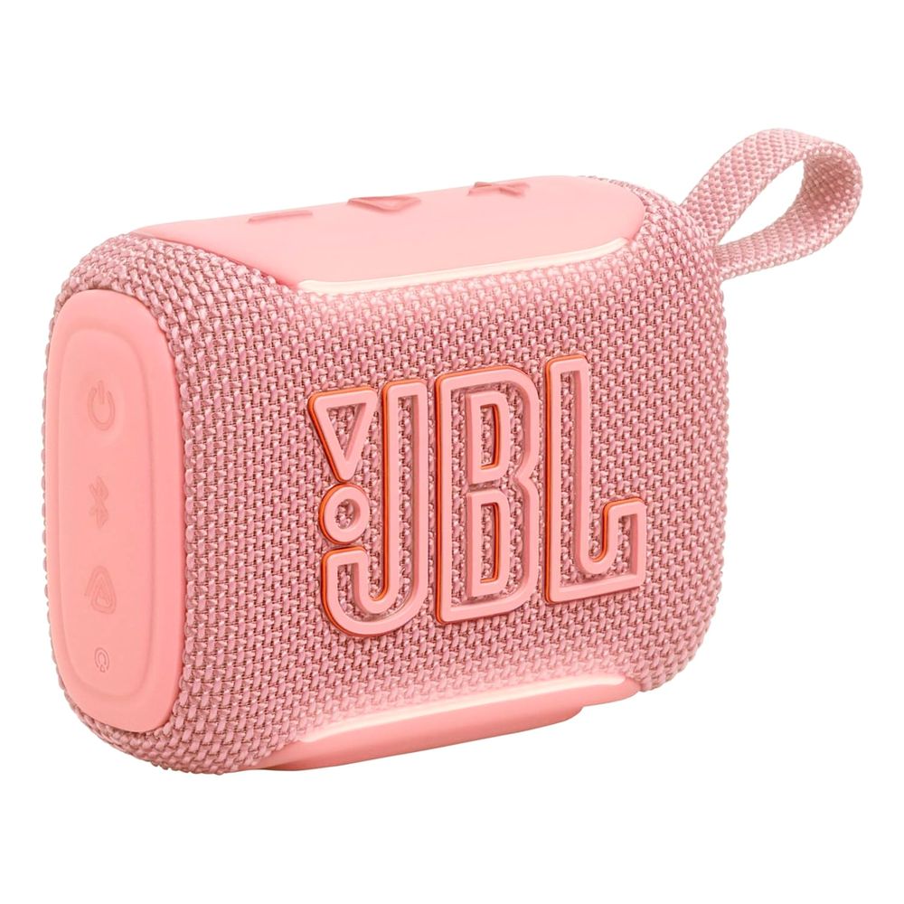 JBL Go 5 Ultra-Portable Speaker in Pink with Deep Bass