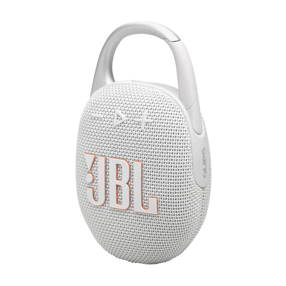 JBL Clip 5 Portable Bluetooth Speaker White