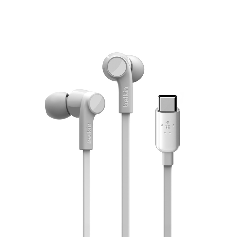 Belkin RockStar White USB-C In-Ear Headphones