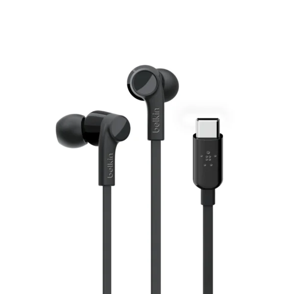 Belkin RockStar Black In-Ear Earphones with USB-C Connector