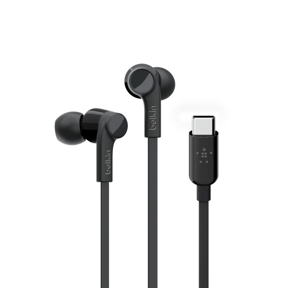 Belkin RockStar Black In-Ear Earphones with USB-C Connector