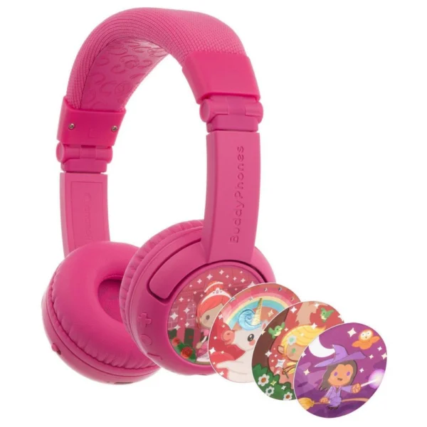 Buddyphones Play+ Rose Pink Kids Wireless Headphones