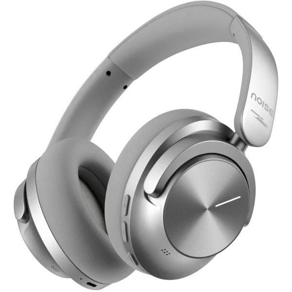 Noise Master Buds Max Over-Ear Wireless Headphones Silver