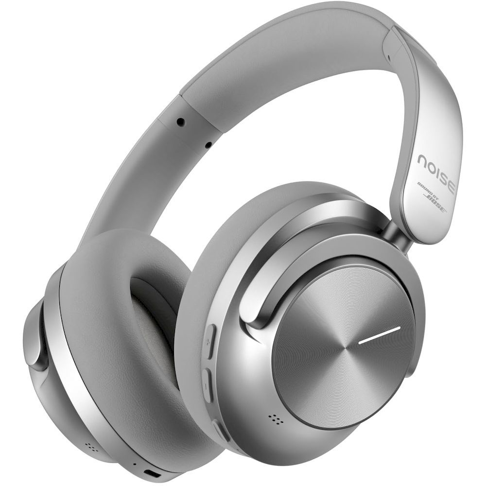 Noise Master Buds Max Over-Ear Wireless Headphones Silver