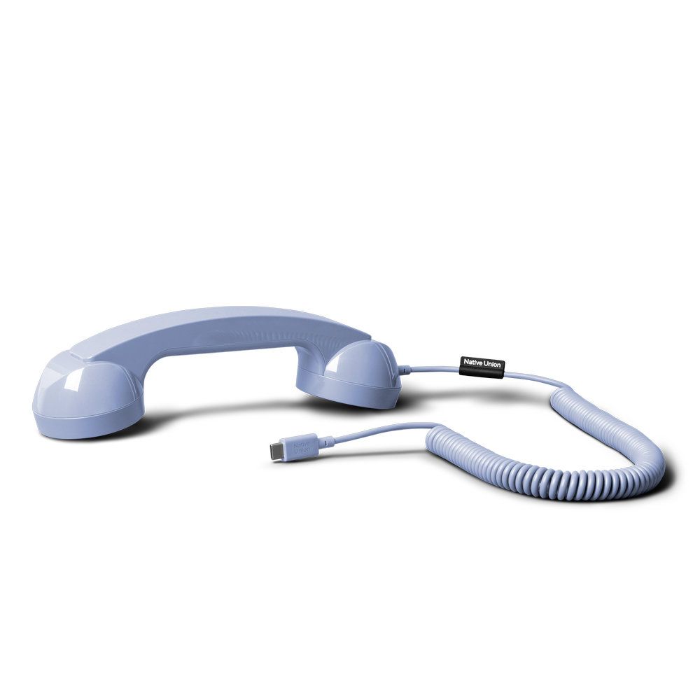 Native Union Pop Phone Azur USB-C Handset for Calls