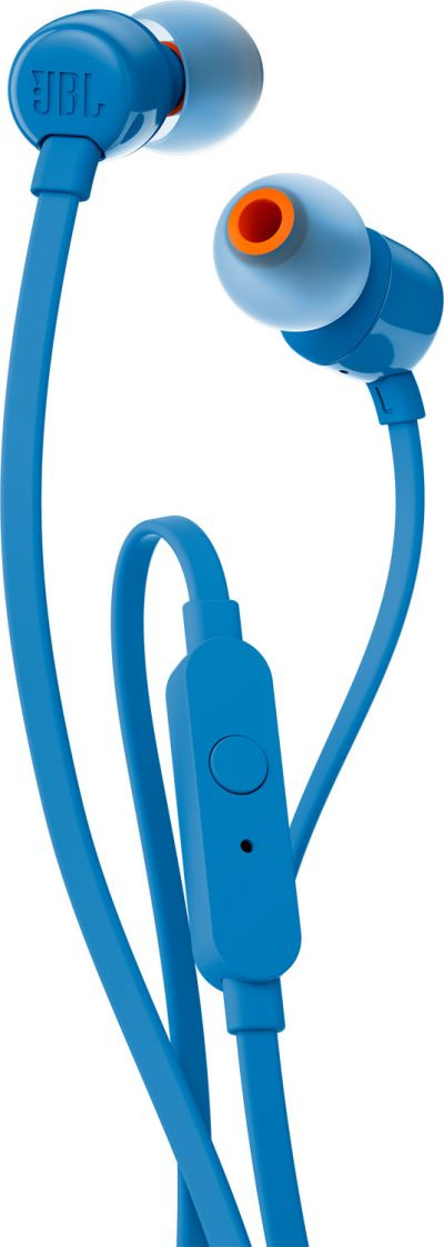 JBL T110 Blue In-Ear Headphones with Pure Bass