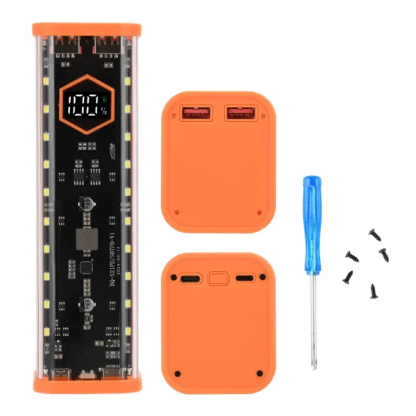 21700 Battery Case 22.5W Fast Charge DIY Power Bank