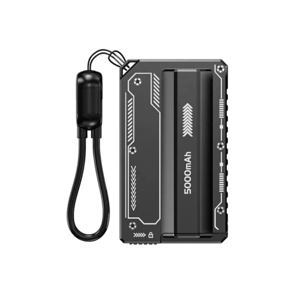 Portable 5000mAh Detachable Battery Power Bank for iPhone & Samsung