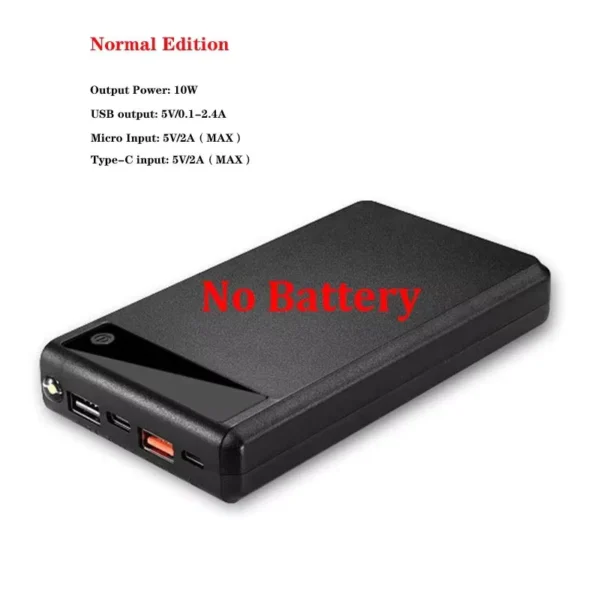 DIY 6x18650 Battery Power Bank Case with Display