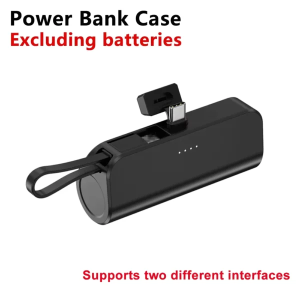 DIY 18650/21700 Battery Power Bank Case with Type-C