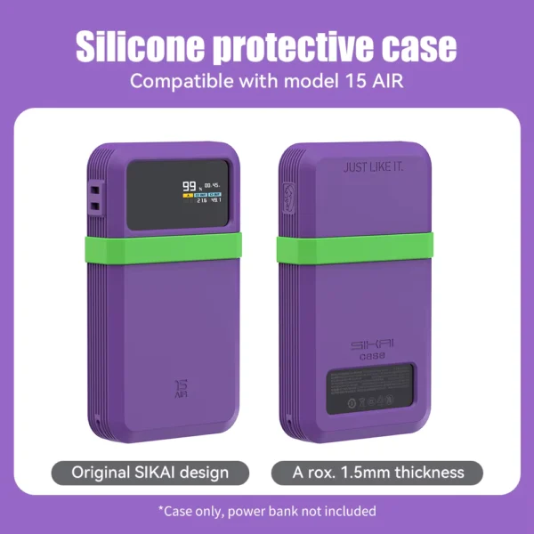 SIKAI Silicone Case for CUKTECH No.15 AIR Power Bank 15000mAh