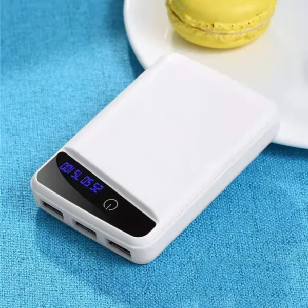 DIY 3x18650 Battery Power Bank Case with 3 USB Ports