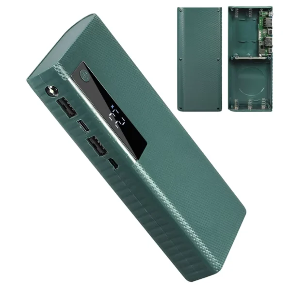 5 Slot 21700 Battery Power Bank Shell with LCD Display