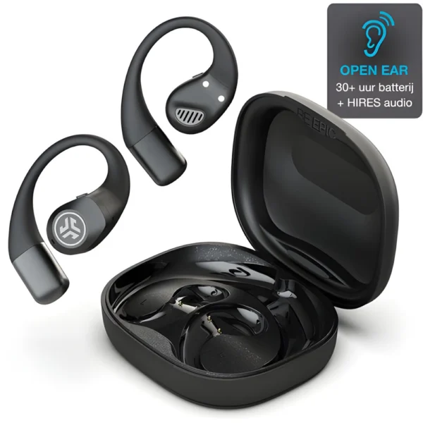 JLab Epic Open Sport Air Conduction Wireless Earbuds Black