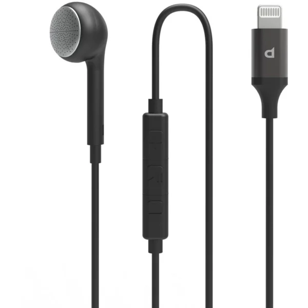 Powerology Mono Earphone with Lightning Connector in Black