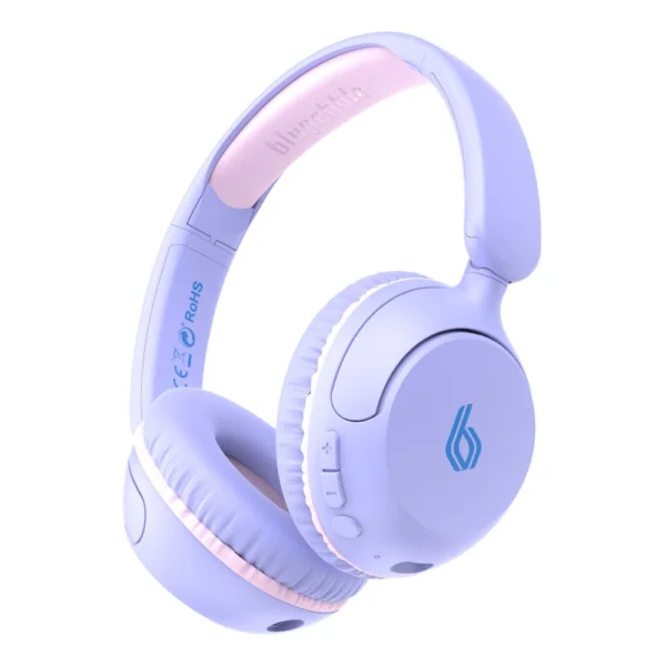 BluPebble Bounce Kids Wireless & Wired Headphones Lavender