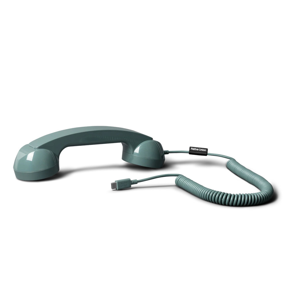 Native Union Pop Phone USB-C Wired Handset Slate Green