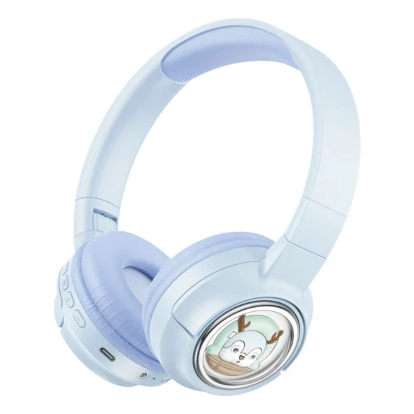 Porodo Soundtec Moose Wireless Kids Headphones Blue