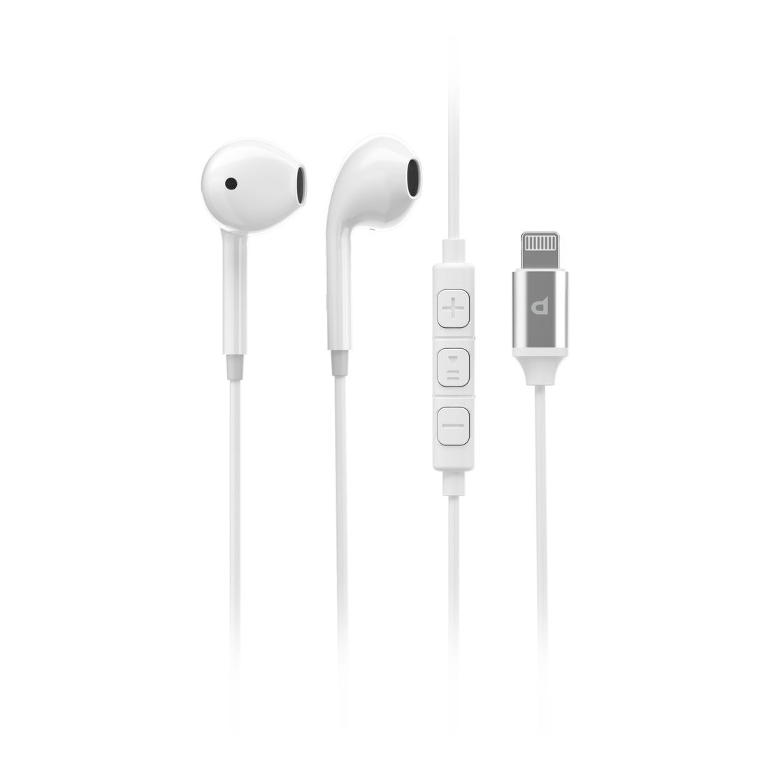 Powerology Stereo Lightning Earphones 1.2m White