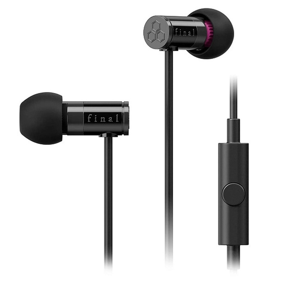 Final Audio E1000C In-Ear Headphones with Mic Black