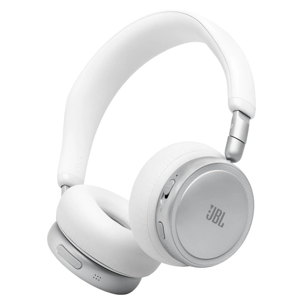 JBL Live 680NC Wireless Noise Cancelling On-Ear Headphones White