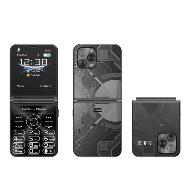 SERVO Flilo9 Foldable Dual SIM 3G Mobile Phone