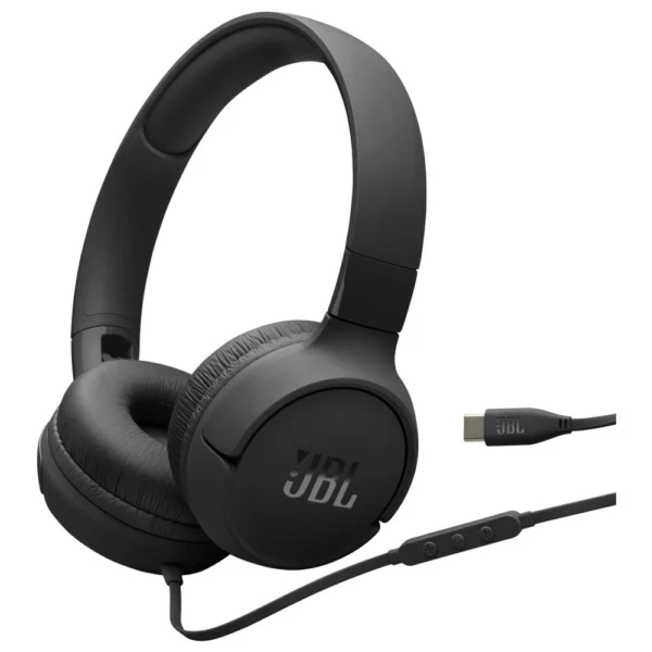 JBL Tune 520C USB-C On-Ear Headphones Black