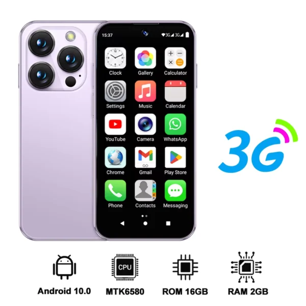 2025 Mini Android Smartphone 3.88" HD 4GB+128GB 2000mAh