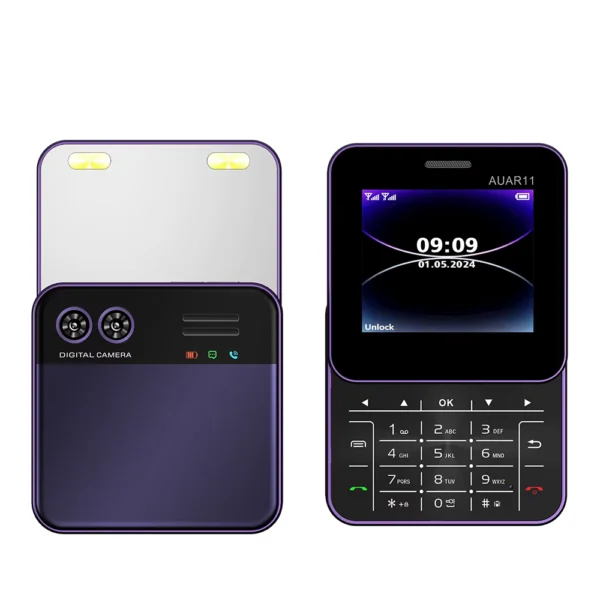 SERVO Rotatable Mini 2G Dual SIM Mobile Phone
