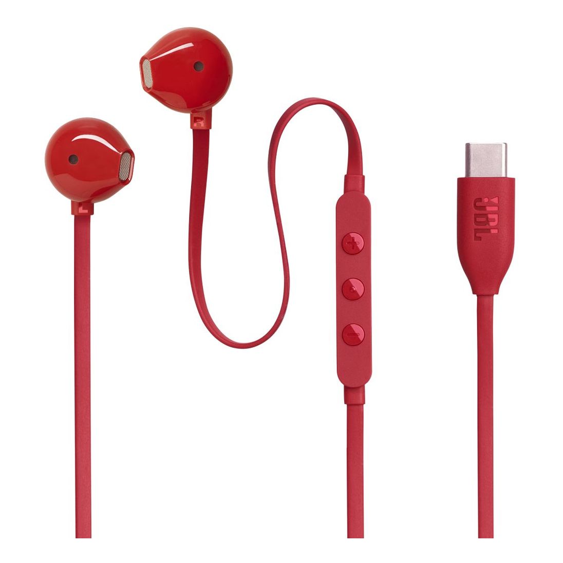 JBL Tune 305C Wired USB-C In-Ear Headphones Red