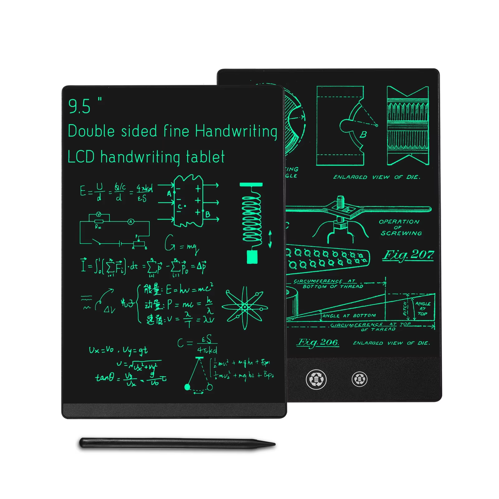 9.5 Inch Full Screen Superfine Handwriting LCD Writing Tablet