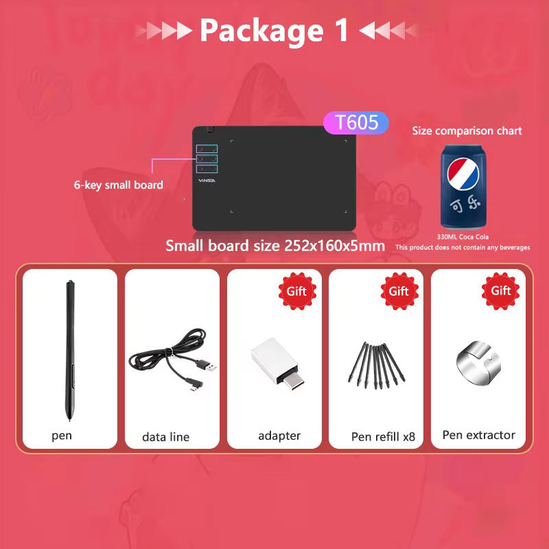 Ultra Thin Drawing Tablet with 8192 Levels Stylus product image