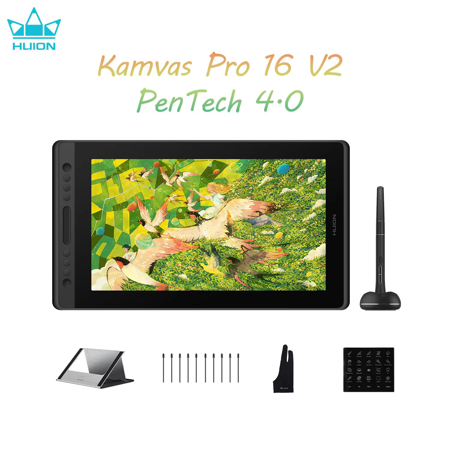 HUION Kamvas Pro 16 Pen Display with 120% sRGB Color product image