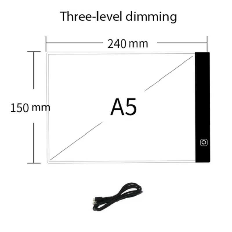 A4 Adjustable LED Light Pad for Tracing and Drawing product image