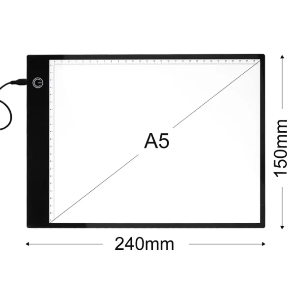 A4 LED Light Box Digital Drawing Tablet with USB Power