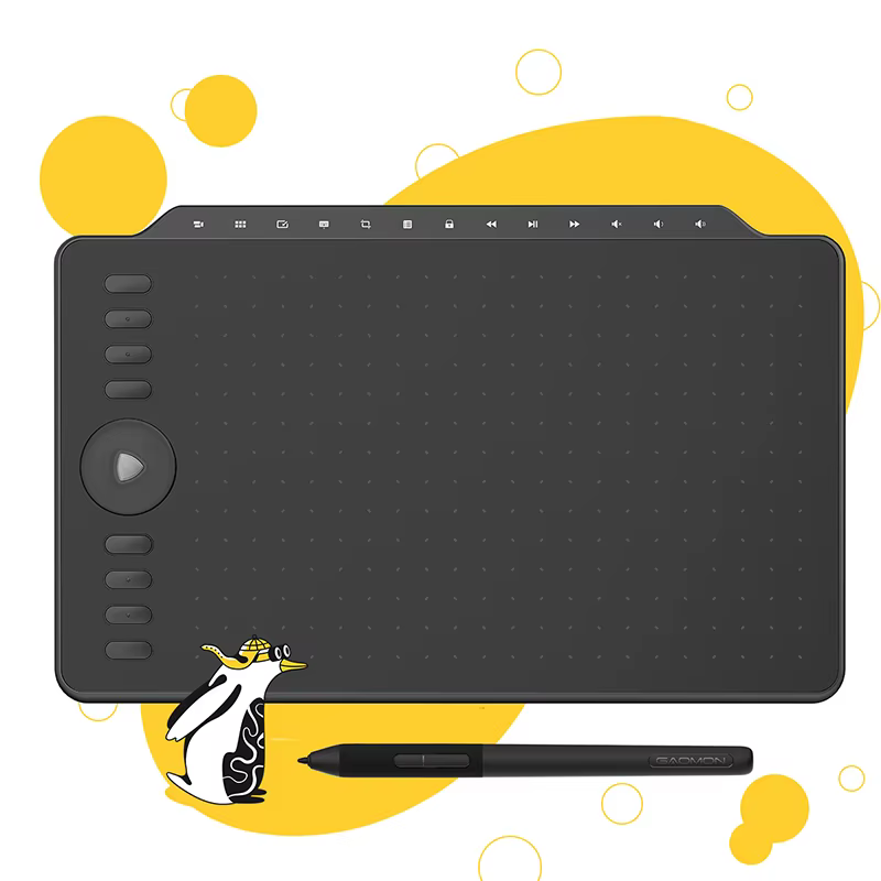 GAOMON M1220 12″ Drawing Tablet with Tilt & Battery-Free Pen product image